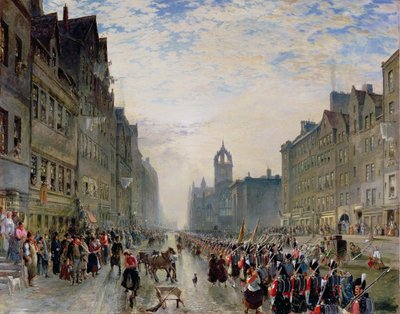 Die High Street, Edinburgh von Samuel Bough